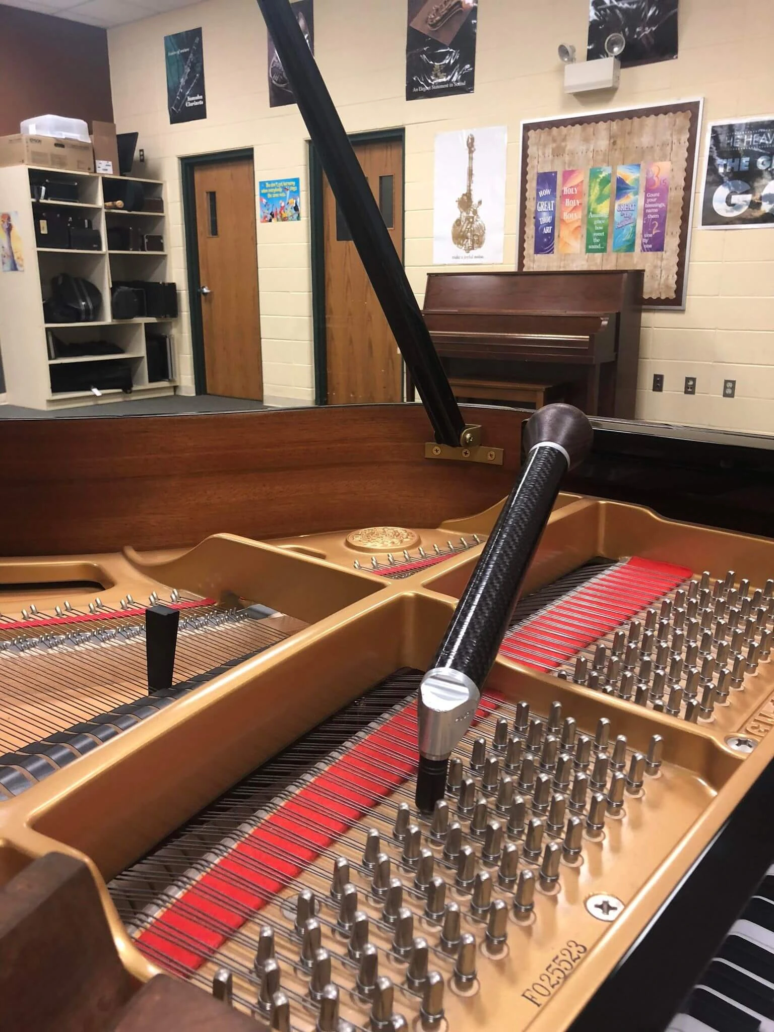 Tuning a Kawai at a school