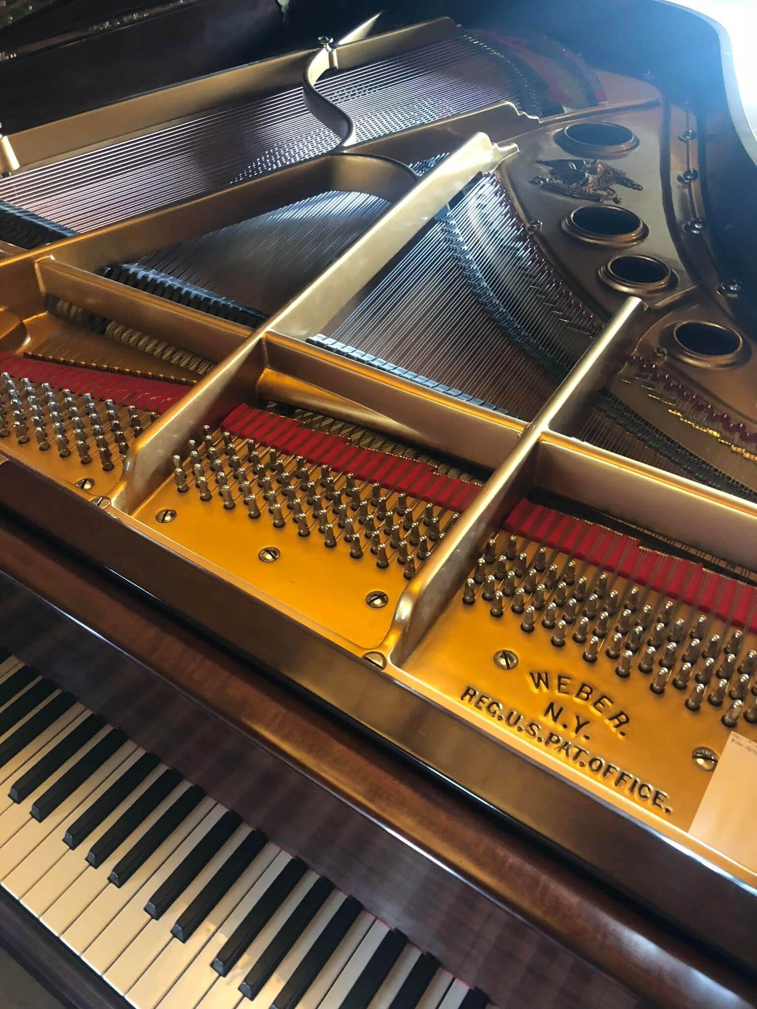 Rebuilt Weber grand piano